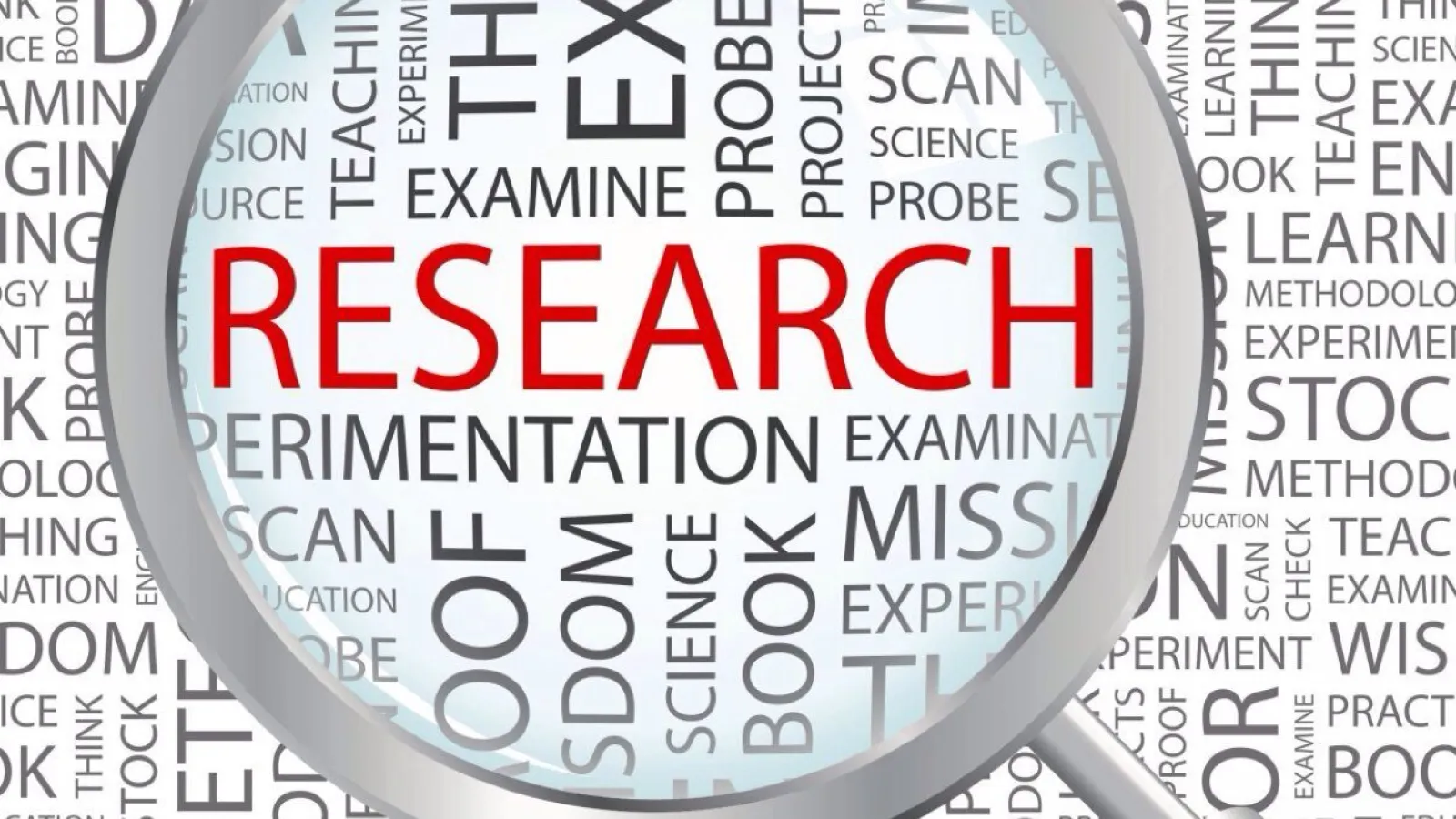 Magnifying class with word research